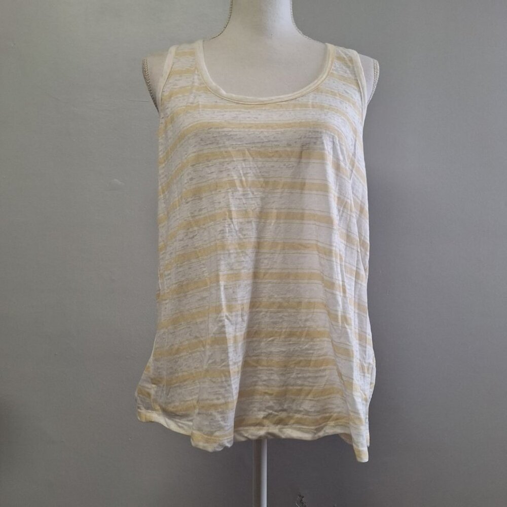 Maurices Tank Top Racerback Lightweight Thin Yellow Womens L Tag Summer Vacation